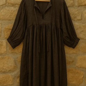 Midnight Grace Cotton Dress