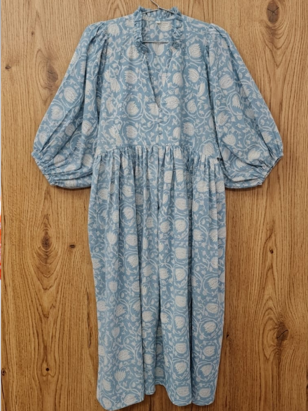 Sky Blossom Cotton Dress