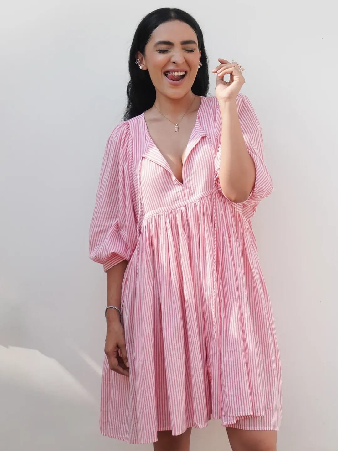Striped Cotton Dress